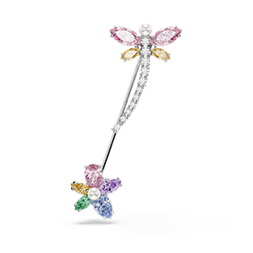 Broszka Ariana Grande x Swarovski, Szlify różnorodne, Ważka, Różnokolorowa, Powłoka z rodu