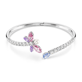 Bransoletka typu bangle Ariana Grande x Swarovski, Szlify różnorodne, Ważka, Różnokolorowa, Powłoka z rodu