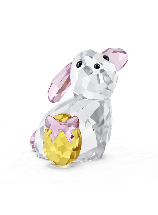 Młody królik z jajkiem