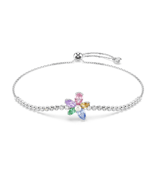 Bransoletka Ariana Grande x Swarovski, Szlify różnorodne, Kwiat, Różnokolorowa, Powłoka z rodu