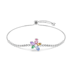 Bransoletka Ariana Grande x Swarovski, Szlify różnorodne, Kwiat, Różnokolorowa, Powłoka z rodu