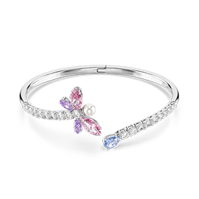 Bransoletka typu bangle Ariana Grande x Swarovski, Szlify różnorodne, Ważka, Różnokolorowa, Powłoka z rodu