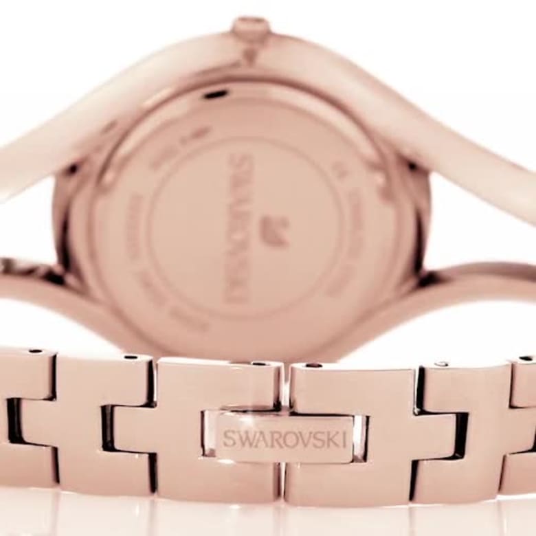 Eternal watch, Swiss Made, Crystal bracelet, Rose gold tone, Rose