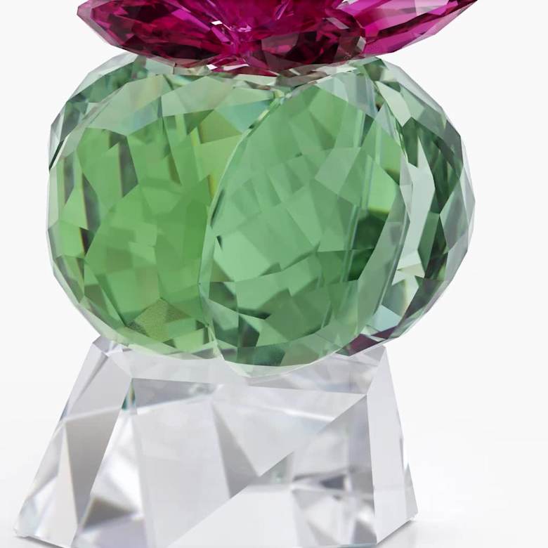 Crystal Flowers Bordeaux Cactus | Swarovski