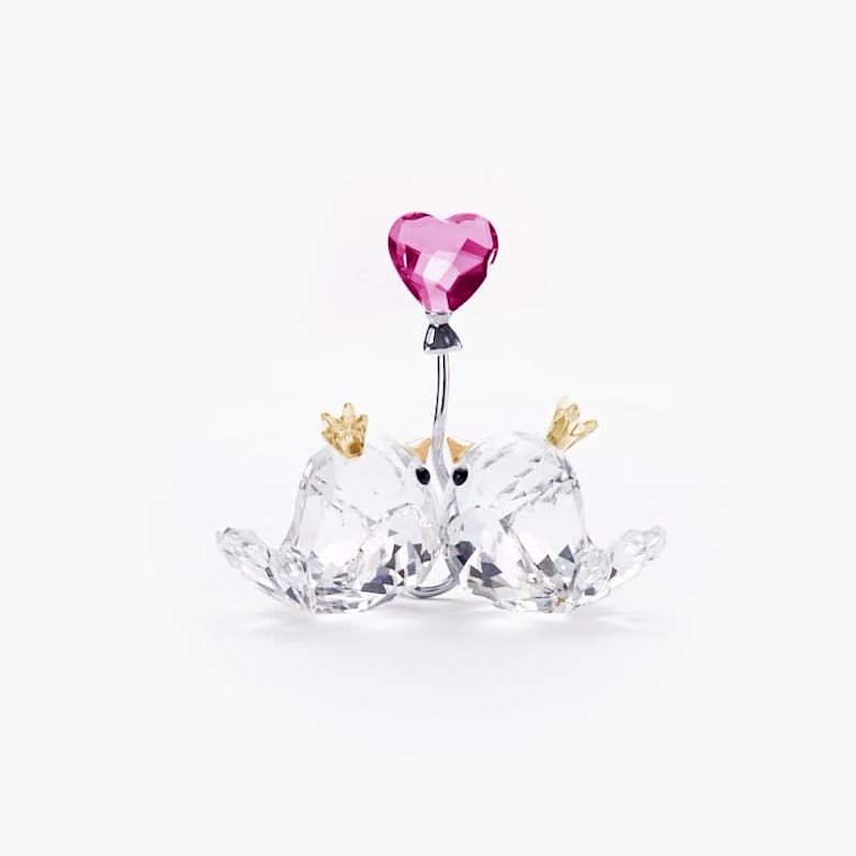 ラブバード ピンクハート | Swarovski