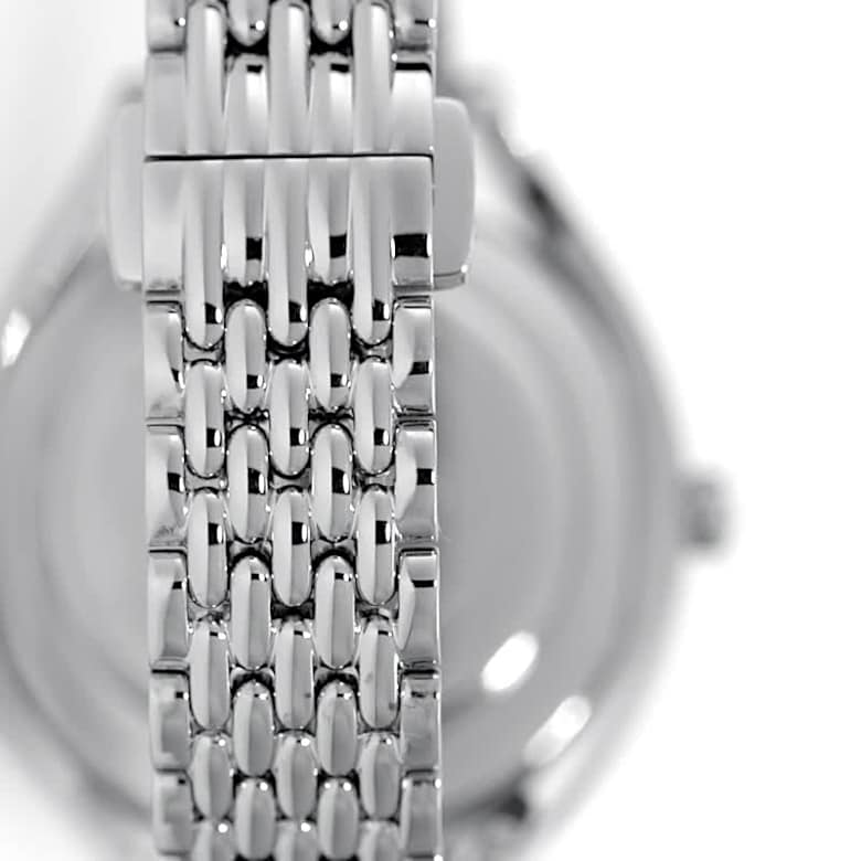 Crystalline Aura クリスタル ウォッチ Crystalline aura watch, Swiss Made, Metal bracelet, Silver tone