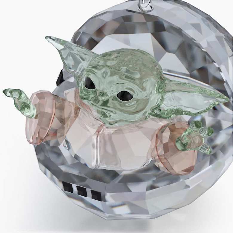 Star Wars The Mandalorian Grogu Ornament | Swarovski