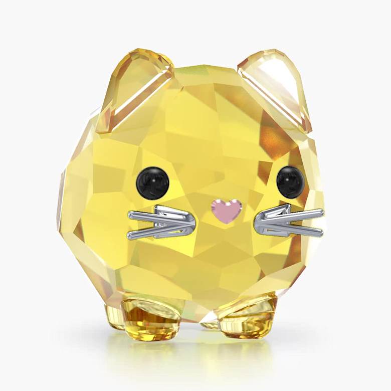 Chubby Catsイエローキャット | Swarovski