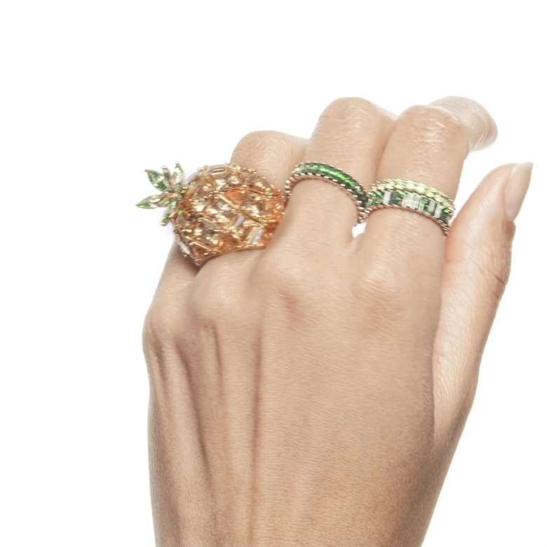 Imber bracelet, Mixed cuts, Multicolored, Gold-tone plated | Swarovski