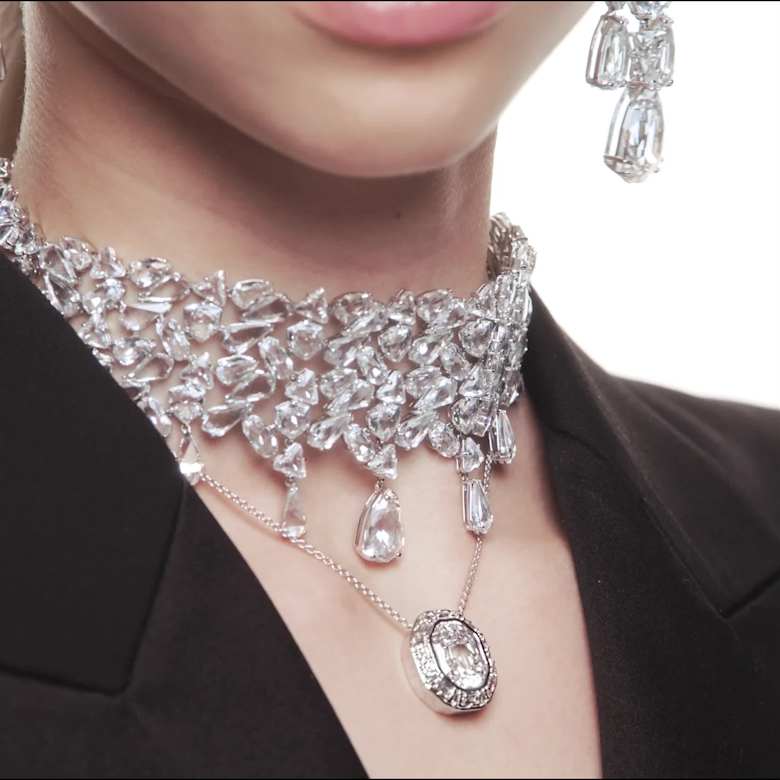 スワロフスキー Chroma オクタゴン ラインストーン リング 58 約16号 Lucent リング, オクタゴンカット, ピンク | Swarovski