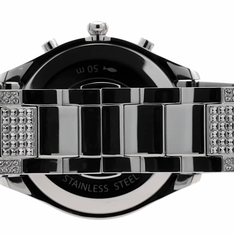 Dextera lux watch, Swiss Made, Metal bracelet, Silver tone