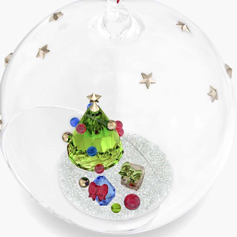 Holiday Cheers Tree and Gifts Ball Ornament | Swarovski