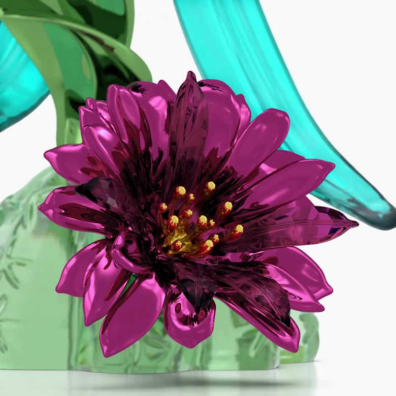 Idyllia Quetzal Kuşu ve Orkide | Swarovski