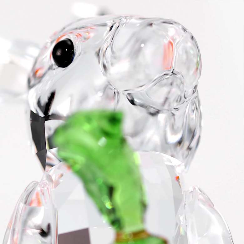 Peaceful Countryside Rabbit with Carrot | Swarovski