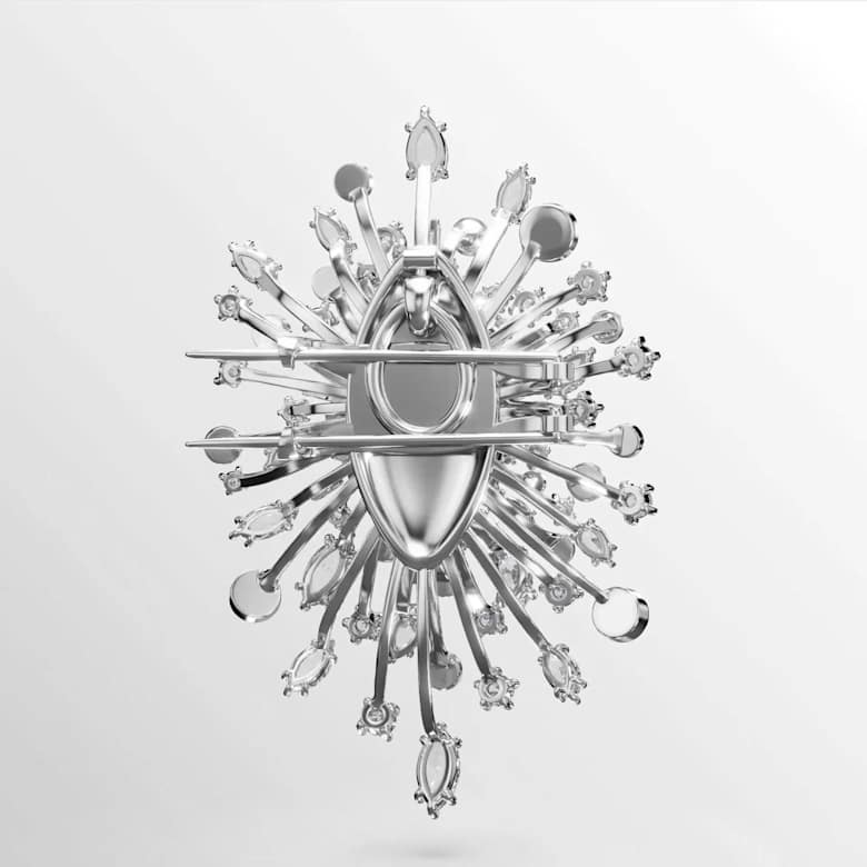 Galaxy brooch, Lab-grown diamonds 15.71 ct tw, Mixed shapes, 18K