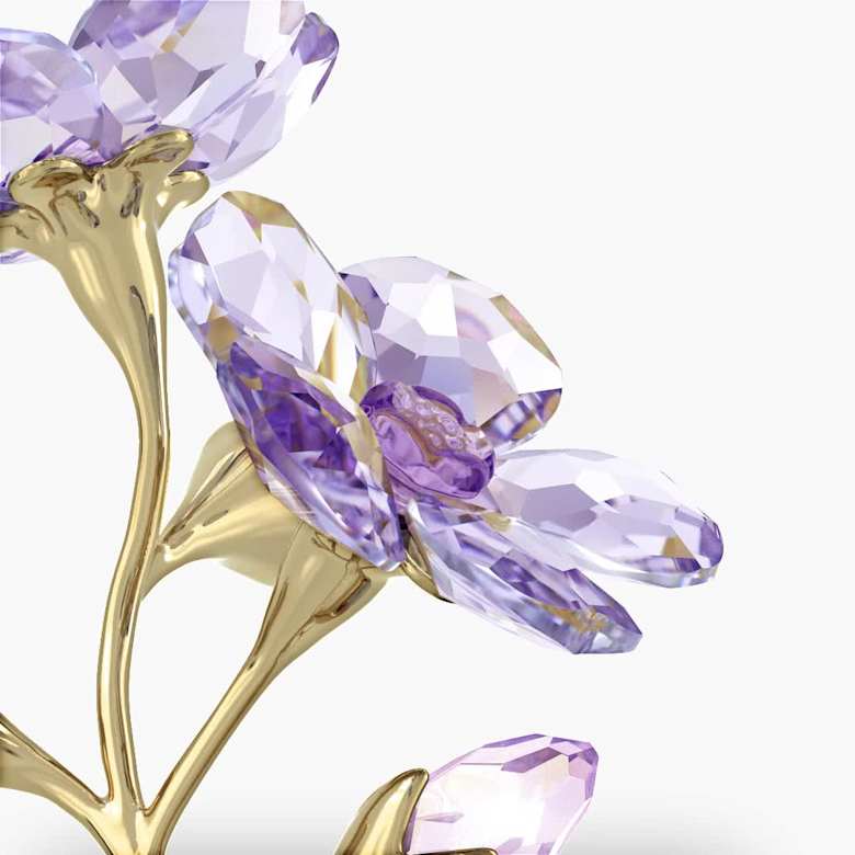 Swarovski 紫色 花の置物 約15cm Florere ロザンネ | Swarovski