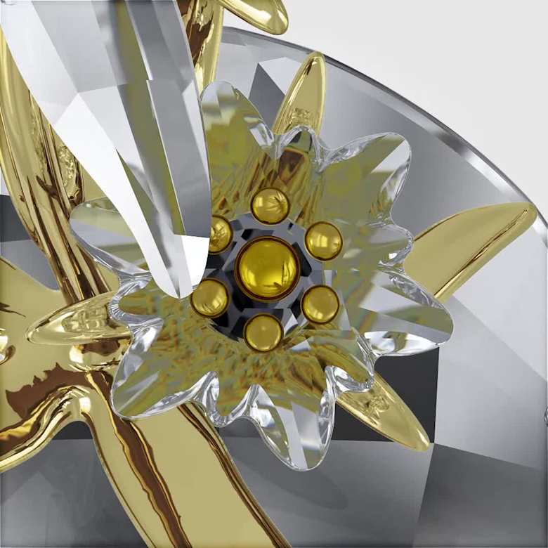 美品 SWAROVSKI クリスタル装飾サングラス ケース付 d30 Three Four Time（スリーフォータイム） 伊達メガネ メガネ 眼鏡