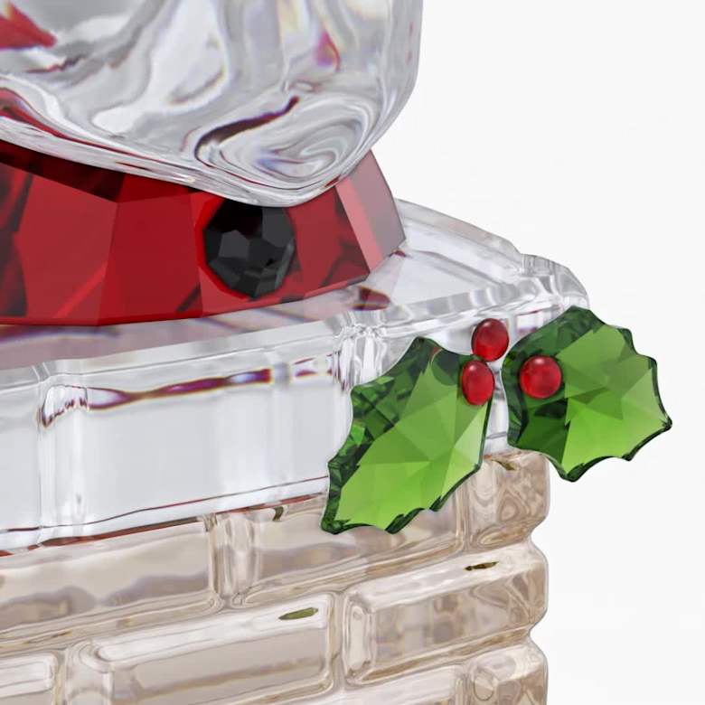 Holiday Cheers Santa Claus and Chimney | Swarovski