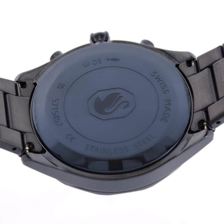 Dextera chrono watch, 39mm, Swiss Made, Metal bracelet, Blue, Blue