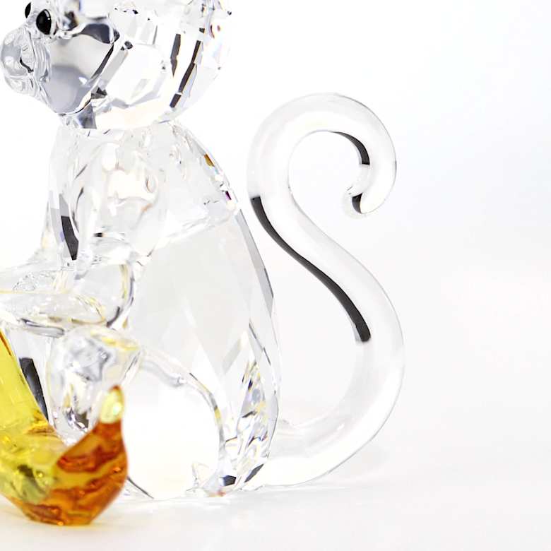 Rare Encounters Monkey with Banana | Swarovski