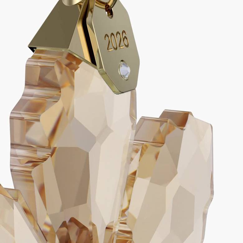 Annual Edition Festive Ornament 2026, Gold tone | Swarovski