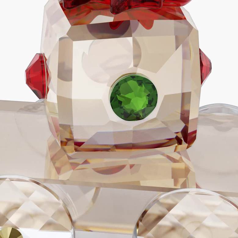 Holiday Cheers Train Set, Gold tone | Swarovski