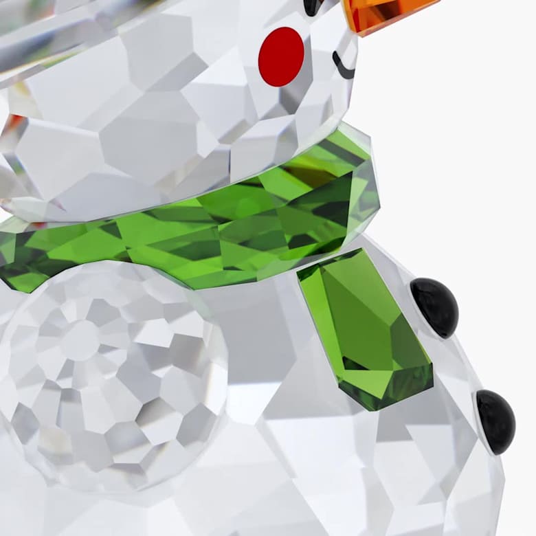 Holiday Cheers Rocking Snowman, Multicolored | Swarovski