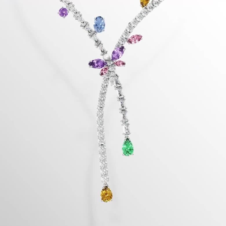 新品✨スワロフスキー　ネックレス　新作　アリアナ　コラボ　トンボ Ariana Grande x Swarovski ネックレス, ミックスカット, トンボ