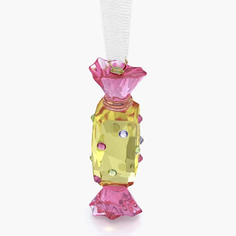 Holiday Cheers Dulcis キャンディー オーナメント イエロー | Swarovski