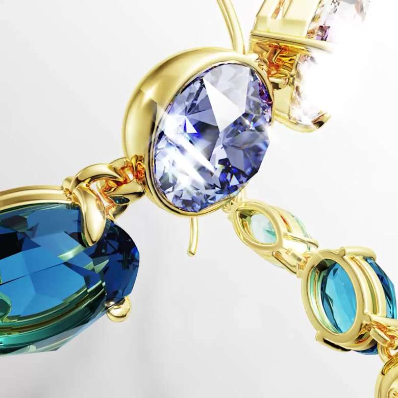 Gema ドロップピアス, アシンメトリーデザイン, ミックスカット 