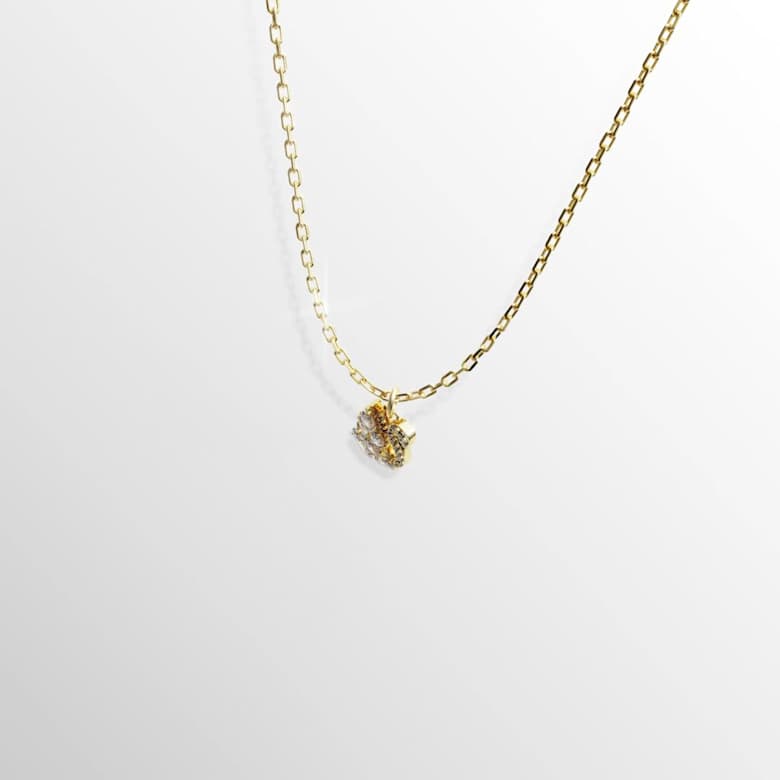 Swan pendant, Mixed cuts, Swan, White, 18K gold finish | Swarovski