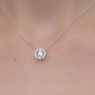 Collar Swarovski Sparkling Dance, Talla redonda, Blanco, Baño de rodio - Swarovski, 5286137