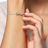 Lifelong Bow bangle, Bow, White, Mixed metal finish - Swarovski, 5447079
