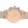 Passage Chrono watch, Swiss Made, Leather strap, Gray, Rose gold-tone finish - Swarovski, 5580348