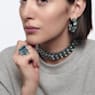 Lucent cocktail ring, Octagon cut, Blue - Swarovski, 5600235
