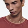 Lucent stud earring, Single, Yellow, Gold-tone plated - Swarovski, 5600253