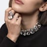 Harmonia Cocktailring, Übergroßer Kristall, Weiß, Metallmix - Swarovski, 5600946