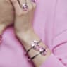 Lucent cocktail ring, Octagon cut, Pink - Swarovski, 5607360