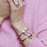 Lucent cocktail ring, Octagon cut, Pink - Swarovski, 5607360