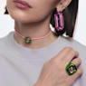 Koktajl prstan Dulcis, Blazinasti rez, Zelen - Swarovski, 5610804