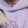 Dulcis bracelet, Cushion cut, Purple - Swarovski, 5613731