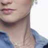 Millenia necklace, Octagon cut, Blue, Rhodium plated - Swarovski, 5614926