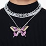 Millenia nyaklánc, Nyolcszög metszés, Fehér, Ródium bevonattal - Swarovski, 5614929