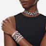 Matrix cuff, Triangle cut, Black, Rhodium plated - Swarovski, 5615325