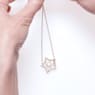 Stella karkötő, Vegyes metszés, Csillag, Fehér, Ródium bevonattal - Swarovski, 5617881
