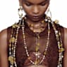Somnia Oorhangers, Kroonluchter, Extra lang, Meerkleurig, Goudkleurige toplaag - Swarovski, 5618294