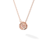 จี้สร้อยคอ Una, เจียระไนทรงกลม, ยาว, ม่วง, เคลือบโทนสีโรสโกลด์ - Swarovski, 5620551