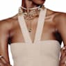 Sunglasses, Octagon shape, Pavé, SK0345 21J, Yellow - Swarovski, 5625302