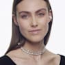 Millenia pendant, Trilliant cut, White, Rhodium plated - Swarovski, 5628352