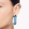 Lucent Kreolen, Statement, Achteckform, Blau - Swarovski, 5633950